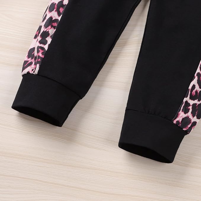 Toddler Baby Girls Clothes Long-sleeve Tie Dye Hoodie Sweatshirt Pants Hooded Outfit Set