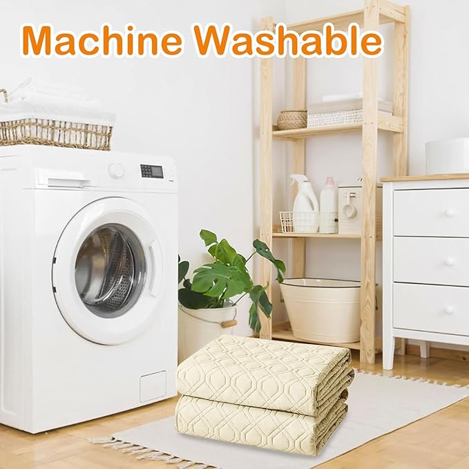 hyha Waterproof Dog Bed Blanket, Soft Pet Blankets, Waterproof Couch Cover for Dogs, Reversible Sofa Covers Washable for Furniture (40x50 Inch, Beige/Beige)