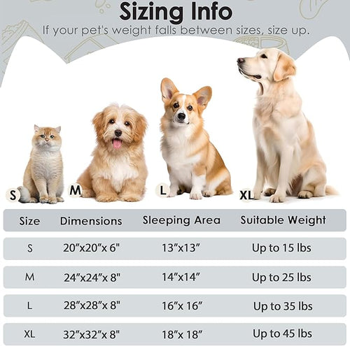 28in Large Dog Bed, Medium Size Dog and Cats, Calming Donut Bed for Puppy and Kitten, Washable Round Fluffy Pet Bed (Light Grey)