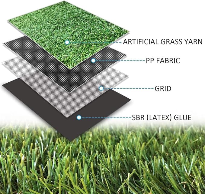 ALTRUISTIC Artificial Grass 11FTX68FT(748 Square Feet), Realistic Fake Grass Deluxe Turf Synthetic Thick Lawn Pet Turf, 1 3/8” Height, Outdoor Decor, Customized