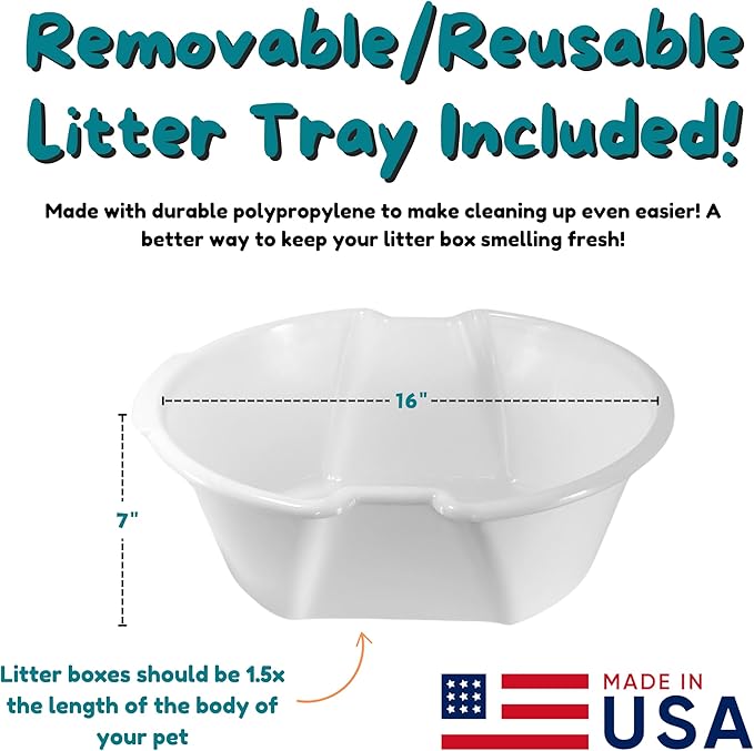 Good Pet Stuff Hidden Litter Box Planter, Decorative Cat Litter Enclosure with Carbon Filter, Artificial Plant, Easy Clean, Indoor Design, Original Round Style, Essentials Kit, Pink Coral