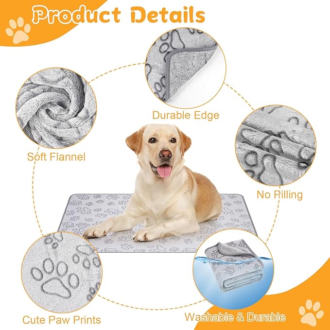 Dog Blankets for Small, Medium Dogs, Puppy Blanket Washable, Dogs Essentials for Puppies, Cat (32" x 24",2)