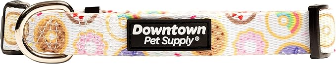 Downtown Pet Supply - Best & Fancy Dog Collar - Lightweight Adjustable with Quick Buckle & D-Ring - Hand Wash Safe - Donut - M - Medium