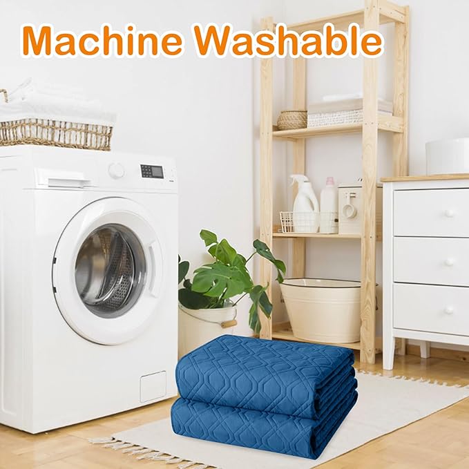 hyha Waterproof Dog Bed Blanket, Soft Pet Blankets, Waterproof Couch Cover for Dogs, Reversible Sofa Covers Washable for Furniture (40x50 Inch, Navy Blue/Blue)