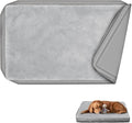 Explore Land Waterproof Dog Bed Cover Machine Washable Fluffy Dog Bed Replacement Cover for 42 Inch Crate, 40Lx27Wx4H inch, Gray