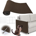 Cat Scratch Protectors for Furniture - 40" x 15.8" Trimmable Self-Adhesive Cats Claws Scratch Pads, Cat Climbing Couch Protector for Protecting Furniture Couch Chair Sofa Cats Pet Gift (Brown)