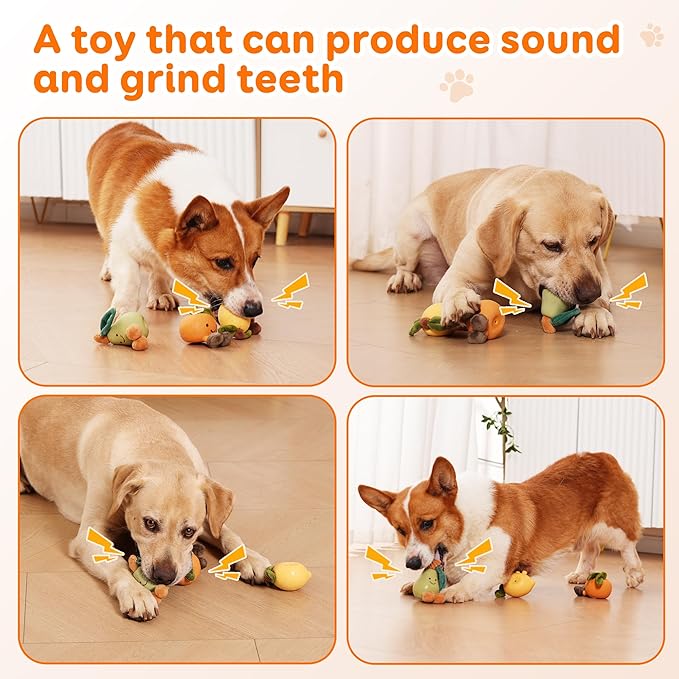 Dog chew Toys, Interactive Dog chew Toys, Suitable for All Types of Dogs who Like to chew and Interact. Sound pet Toys, Specially Designed for Dogs who Love to chew（Pear Green）