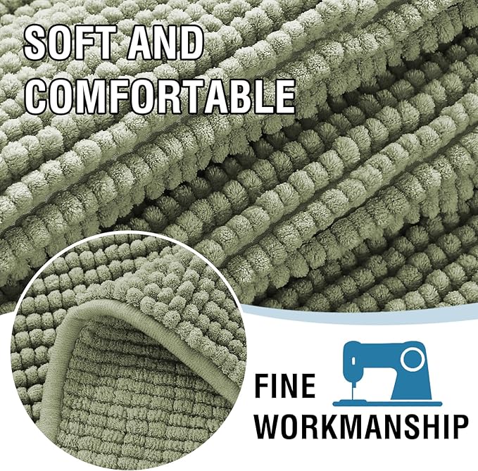 H.VERSAILTEX Plush Chenille Dog Bed Cover Thick Soft Sofa Cover for 3 Cushion Couch Anti Slip Couch Cover Furniture Protector for Dog, Pet, Cat (35" x 82", Sage)
