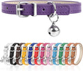 XS Dog Collar for Teacup Adjustable Teacup Dog Collar for Small Medium Large Dogs 3/8 inch Width (Purple, XS)