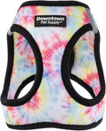 Downtown Pet Supply Step-in Dog Harness – No Pull, Adjustable Padded Mesh with Reflective Trim, Secure Buckle Strap – Comfortable & Breathable Small Dog Harness, Large, Tie Dye