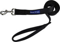 Downtown Pet Supply 4ft Heavy-Duty Dog Leash - Padded Comfort Handle & Stainless Steel Fastener - Durable Training Leash - 0.75in Wide - Black