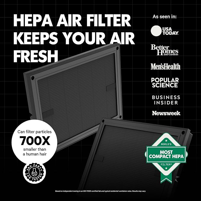 PuroAir Air Purifier 100i Smart HEPA Air Purifiers for Home Pets - Portable Small Air Purifier Filters up to 550 Ft² of Pollutants, Smoke, Pollen, Dust - Room Air Purifiers for Bedroom, Office (2PK)