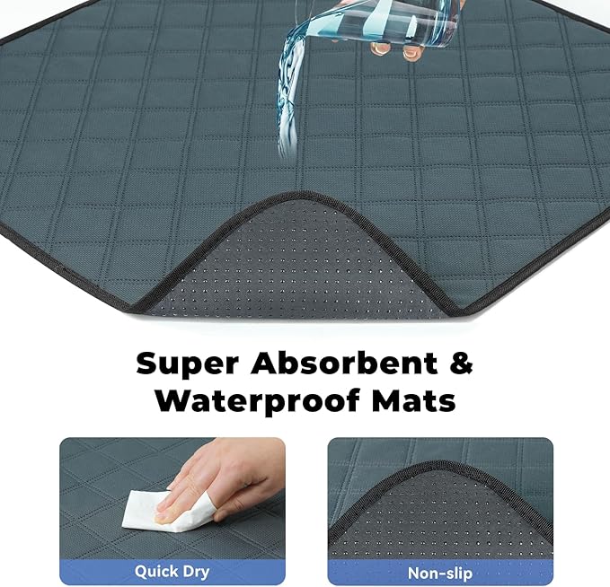 Dog Cat Playpen with Washable Pee Pad, Puppy Pet Playpen Indoor for Small Dog Crate Tent Cage Outdoor, Portable Pop Up Dogs Enclosure Kennel with Carrying Case,Dark Grey