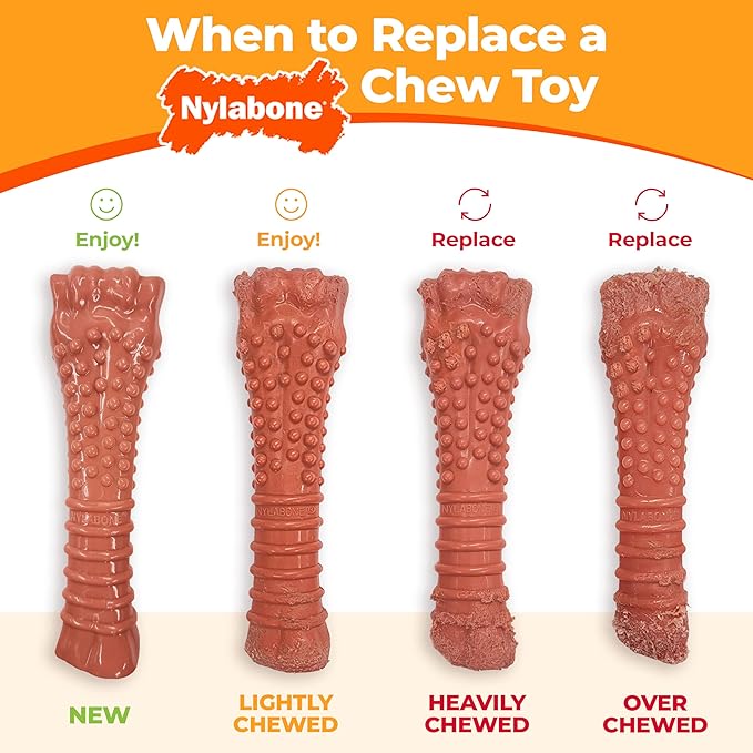 Nylabone Groove Bone Power Chew Toy for Dogs, Dental Dog Toys for Aggressive Chewers, Dog Chew Bone, Long Lasting Flavor Medley Flavor, For Medium Dogs - Up to 35 lbs, 1 Count