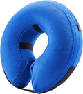 BENCMATE Inflatable Dog Cone Collar Alternative, Soft Dog Cone for Small Medium Large Dogs and Cats, Neck Recovery ECollar Donut Collar After Surgery (Small, Blue)