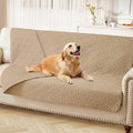 hyha Waterproof Dog Blanket, Soft Dog Bed Cover Pet Blankets, Waterproof Sofa Couch Cover for Dogs Washable, Reversible Pet Couch Covers for Sofa Furniture (68x82 Inch, Camel/Camel)