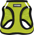 Best Pet Supplies Voyager Step-in Air Harness - All Weather Mesh, Reflective, No Pull Harness for Dogs, Cats - Secure with Hook & Loop Fastener, Buckle, Double D-Rings - Lime Green/Black Trim, XS