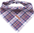Lionet Paws Dog Bandana Washable Cotton Handkerchief Scarf Triangle Bandana for Small Medium Large Dogs DarkBlue