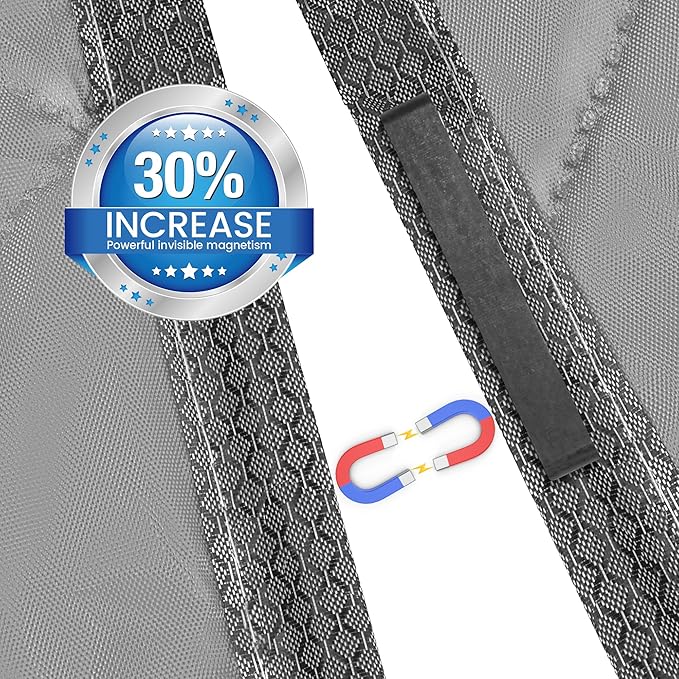 Cotton Thermal Door Screen Draft Stopper Cover Made of Oxford and Cotton Fill Fit 72x80inch Door Screen Door Itself Size 74x82inch Thermal Curtains for Winter, Thermal Insulated Door Curtain for Doors