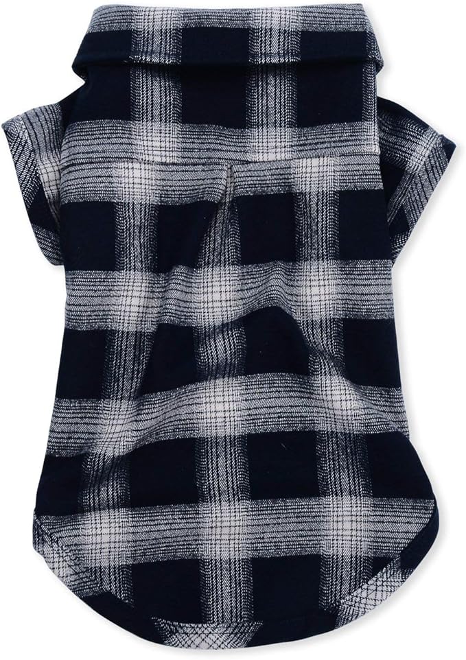 Koneseve Dog Shirt, Pet Plaid Clothes Shirt T-Shirt, Sweater Bottoming Shirt for Small Dog Cat Puppy Grid Adorable Wearing Stylish Cozy Halloween,Christmas Costumes (Blue;XL/Extra Large)