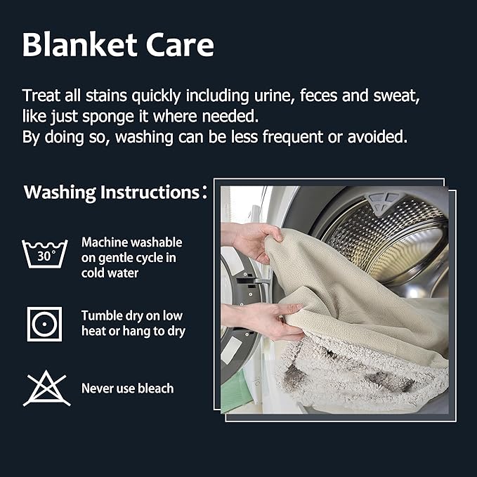 Kritter Planet Waterproof Dog Blanket, Reversible Water Proof Pet Blanket for Couch, Bed & Sofa, Washable Couch Covers for Large Dogs - Protects Furniture from Fur, Dirt, and Accidents