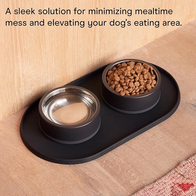 Wild One - Dog & Cat Placemat for Food & Water - Silicone, Non-Slip, Non-Toxic - Great for Travel - Standard (Lilac)