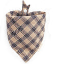 Christmas Plaid Dog Bandana with Button, Fall Dual Layer Scarf Soft Cotton Triangle Bib Girls and Boys Kerchief Adjustable Accessories for Small Medium Large Extra Large Dog Puppy Pet Cat