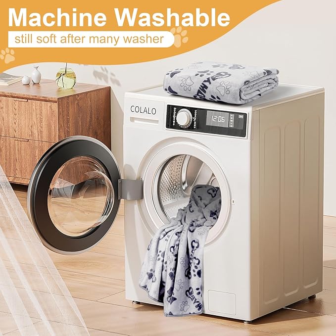 Dog Blanket, Premium Soft Dog Blanket Washable, 41x31inch Puppy Essentials Dog Product Cat Blankets Throw for Medium Small Dogs, Pet Dog Gifts, 2024 New Upgraded Doggy Blankets, Grey