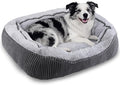 SIWA MARY Medium Dog Bed for Medium Large Dogs, Rectangle Dog Bed Medium Size Dog, Washable Orthopedic Pet Bed, Durable Calming Puppy Bed with Anti-Slip Bottom(30"x 24"x 9")