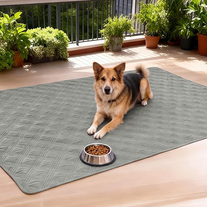 hyha Waterproof Dog Blanket, Reversible Pet Bed Blanket, Soft Sofa Couch Cover for Dogs Washable, Waterproof Pet Couch Covers for Sofa Puppy Cats Furniture Protector(30"x70", Grey/Dark Grey)