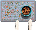 Absorbent Pet Dog Bowl Mat for Food and Water, Pet Cat Food Feeding Mat with Non Slip Rubber Backing, Dog Food Mats for Floors Waterproof, 24"x32"