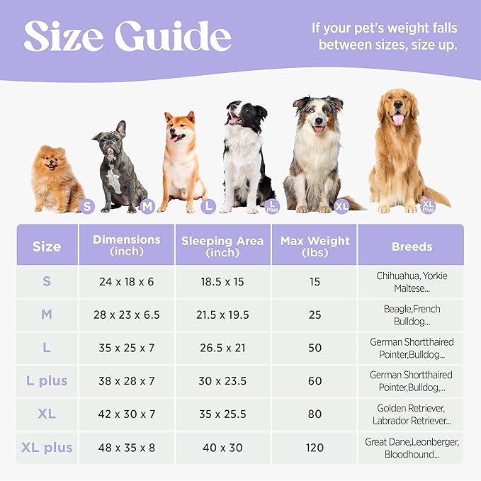 LE SURE Cute Dog Beds for Extra Large Dogs, Orthopedic Waterproof XL Pet Bed with Sides, High Back Non-Slip and Egg-Crate Foam Big Dog Couch Sofa with Washable Removable Cover, Beige