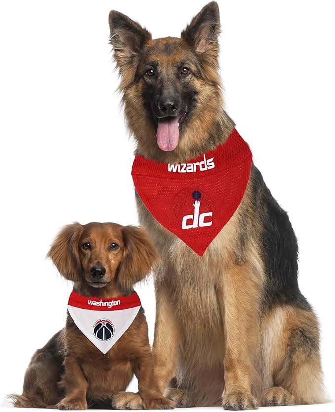Pets First Pet Bandana. 2 Sided Home & Away Sports Bandana with a PREMIUM Embroidery TEAM Logo, Large/X-Large