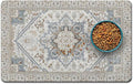 Dog Food Mats for Floors, Absorbent and Quick-Drying Pet Cat Food Mat,Anti-Fouling and Easy-to-Clean Pet Feeding Mat,Dog Bowl Mat for Messy Drinking Water Bowls.17 x32, Bohemia Style