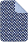 Non-Slip Bed Pads for Incontinence Washable (36" x 72"|1 Pack), Navy Blue Grid, Waterproof Bed Pads, Bed Wetting Pads for Bed, Sofa, Floor, Resuable Underpads for Adults, Seniors, Pet