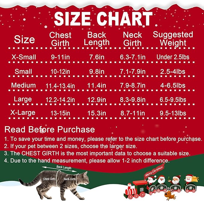 Cat Dog Christmas Sweater Pet Winter Warm Coat Pajamas Small Dog Sweaters Reindeer Snowflake Christmas Sweater for Large Cats Small Dogs (Reindeer, L)