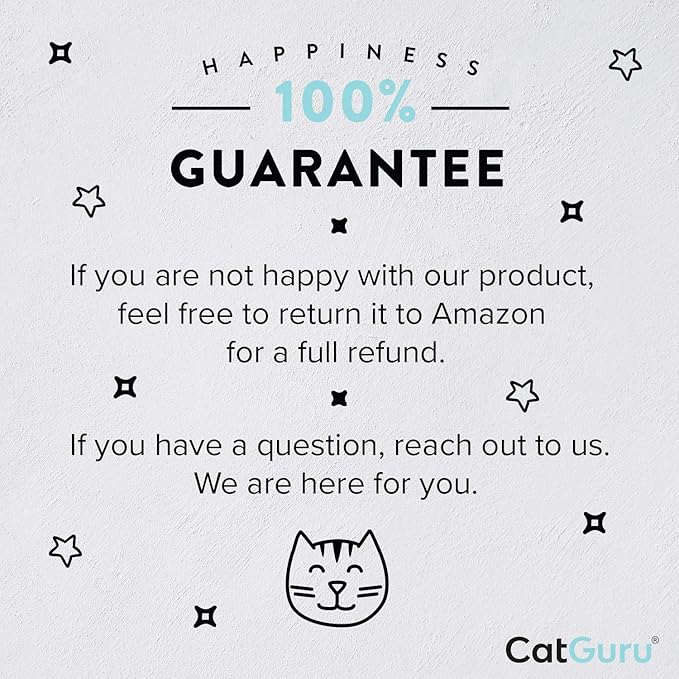 CatGuru Cat Food Mat, Small & Large Pet Placemat, 100% Waterproof Cat Feeding Mat, Silicone Mats for Cats Bowls, Non-Slip Mats for Pet Food and Water Bowl or Fountain (Large, Marshmallow)
