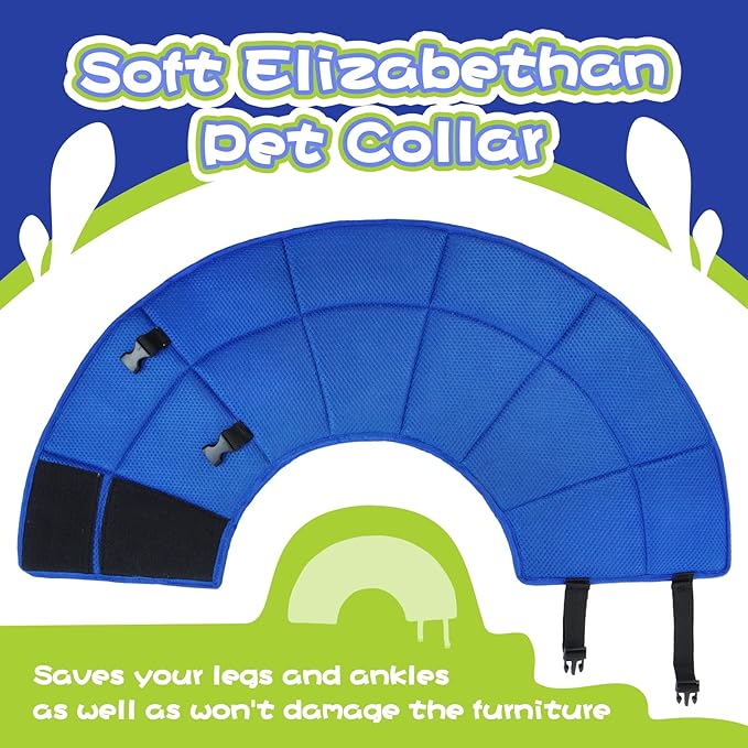 Dog Cone Collar Soft Cone for Medium Dogs After Surgery Adjustable Elizabethan Collar for Dogs to Stop Licking Wounds, Biting Stitches Professional Pet Recovery Cones E-Collar for Dog