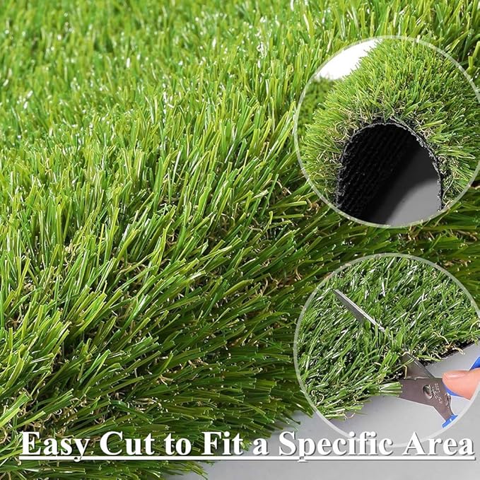 ALTRUISTIC 7FTX13FT Realistic Pet Artificial Grass for Dogs Indooor Outdoor Decor, 1.38 Inch 70 oz Extra-Heavy & Thick Garden Lawn Landscape Synthetic Grass Turf, Fake GrassTurf Mat Rug