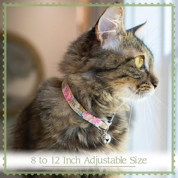 Country Brook Petz - Yellow Boho Mandala Cat Collar - Groovy Collection Featuring Far Out Designs