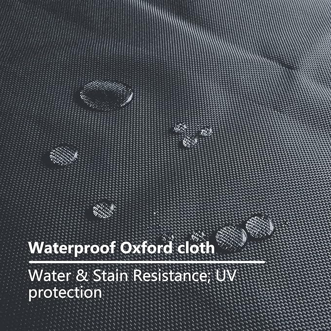 Dog Bed Cover for 44" L 32" W 4" H - 600D Oxford Waterproof with Zipper and Carry Handle - Washable, Cover Only (Gray)