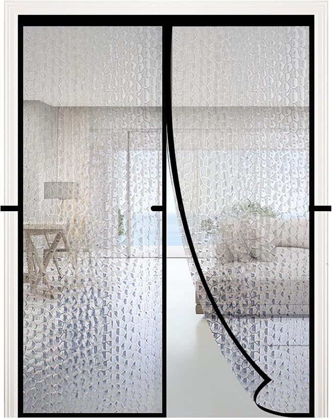 RELIANCER Magnetic Thermal Insulated Door Curtain,Waterproof EVA Door Cover,Fit Doors Size Up to 36"x82",Temperature Protection Insulated Doorway Curtain Partition,Patio Self-Closing Doors Net Screen