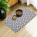 Dog Food Mat 16X24 Inch Pet Feeding Absorbent Mats for Floor Cat Water Bowl Placemats Non-Slip Washable Dog Mat for Food and Water