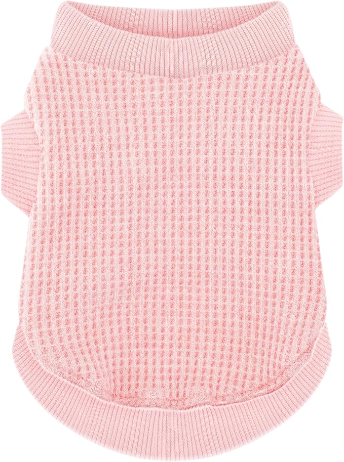 Cozy and Functional Dog Shirts for Small Puppies: Stretchable Pink Attire with Easy-On Design, Ideal for Chihuahuas and Yorkies - Enhance Comfort and Playfulness on Chill Days X-Small