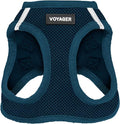 Best Pet Supplies Voyager Step-in Air Harness - All Weather Mesh, Reflective, No Pull Harness for Dogs, Cats - Secure with Hook & Loop Fastener, Buckle, Double D-Rings - Blue, XXS