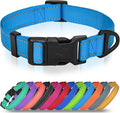 Joytale Large Dog Collar, Reflective and Adjustable Nylon Pet Collar with Quick-Release Buckle for Extra Large Dogs, Sky Blue, XL