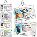 PawFurEver Personalized Dog Driver License ID Tag for Dogs & Cats - Custom Pet License Dog ID Tags Personalized Heavy Duty with Name, Photo & Phone Number, 50 States + DC (Alaska, Tag)