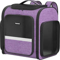 Pawtners Dog Carrier Backpacks Large Cat Backpack with Anti-Scratch Mesh, Foldable Designed Pet Backpack Carrier for Kitten Small Dogs & Large Cats Up to 18 Lbs, Dog Carrier for Travel Outdoor