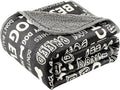 Waterproof Dog Blankets Pet Blanket, 30"x40" Cat Blanket for Indoor Cats, Soft Fluffy Sofa Car Bed Protector, Reversible Sherpa Fleece Puppy Blanket for Small Medium Dogs(Letters)