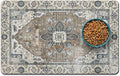 Dog Food Mats for Floors, Absorbent and Quick-Drying Pet Cat Food Mat,Anti-Fouling and Easy-to-Clean Pet Feeding Mat,Dog Bowl Mat for Messy Drinking Water Bowls.17 x32, Bohemia Style